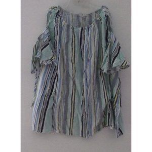 Blue Women’s Easel Brand Top